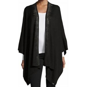 calvin klein studded Ruana . Black . One size